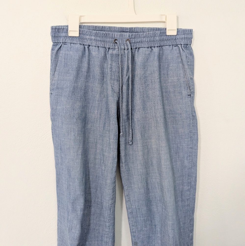 J. Crew Factory Set Of 2 Pull On Drawstring Pants Straight Leg Crop Length 4 - Picture 10 of 15